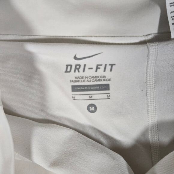 Nike Dri Fit Women's Ivory White Tennis Mini Skirt Size Medium - Picture 6 of 10